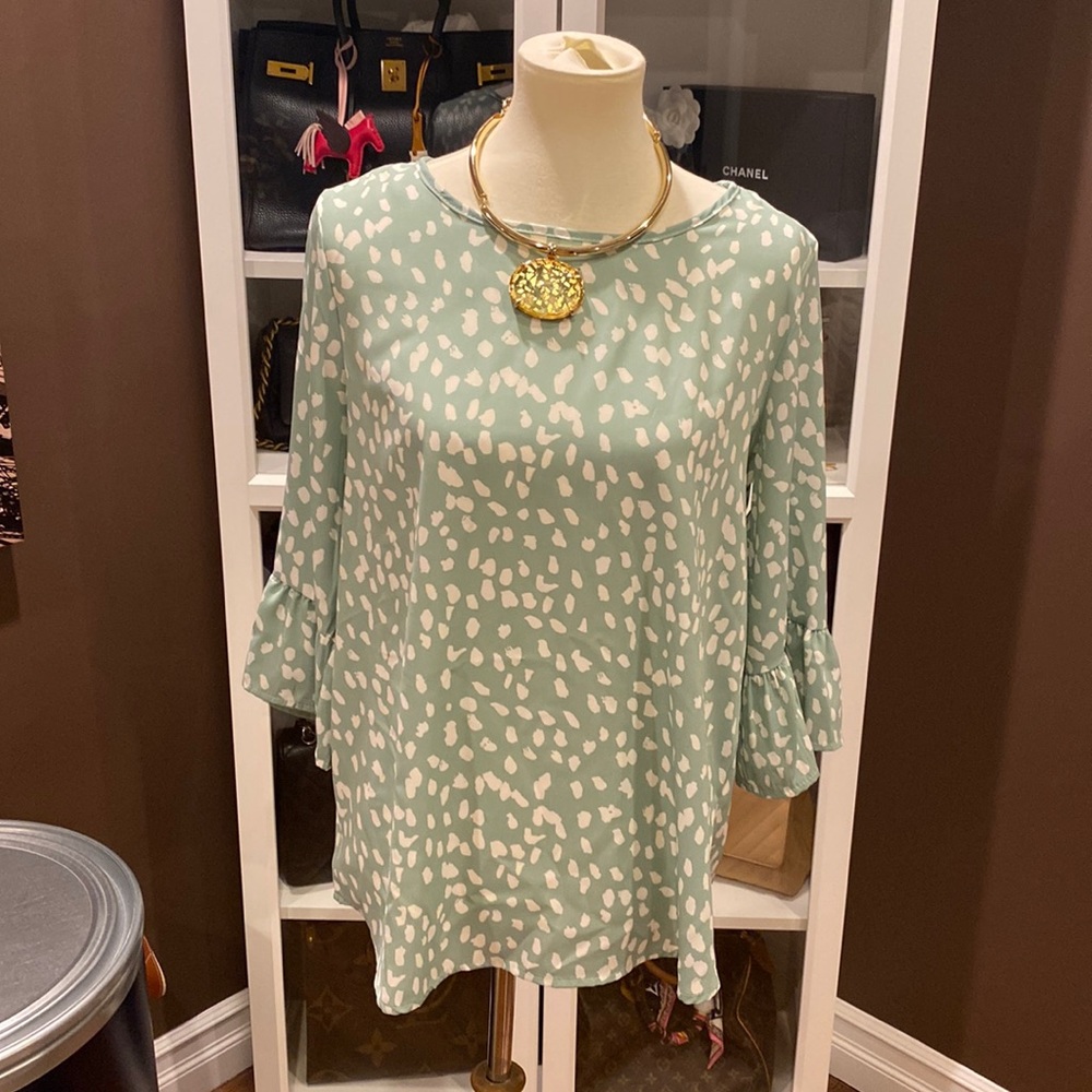 Polka dot blouse